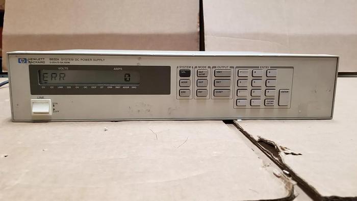 Used HP 6632A System DC Power Supply 0-20V/0-5A/100W #4 Good!
