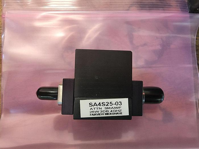 Fairview Microwave SA4S25-03  25W 3dB High Power SMA Attenuator NEW!
