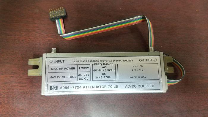 Used HP 5086-7724 70dB Attenuator AC/DC Coupled