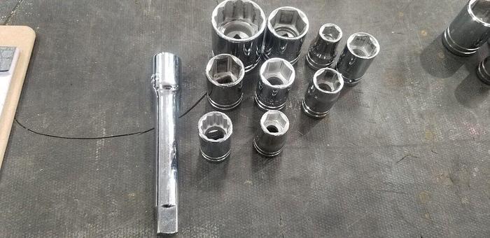 Used PROTO 1/2" SAE Socket Set #8 Made In USA