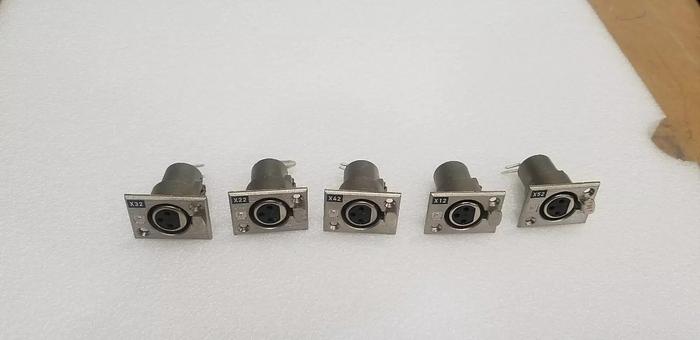 Used Rohde & Schwarz Lot of 5   3-hole Audio Connectors Lot #2