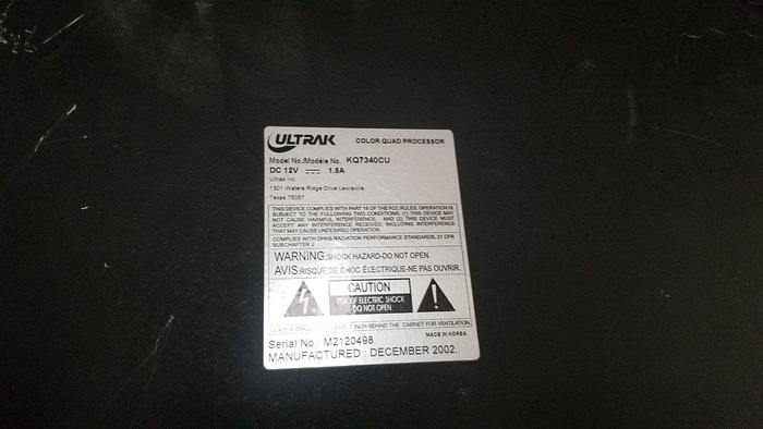 Used ULTRAK KQ7340CU Color Quad Processor #2