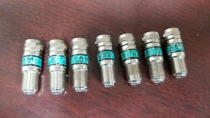 Used TONER FAM-6 Attenuator 75 Ohm 6dB Lot of 7