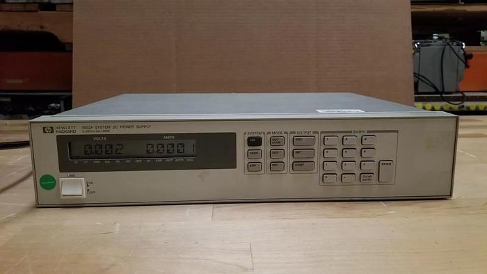 Used HP 6632A System DC Power Supply 0-20V/0-5A/100W Tested Good #3