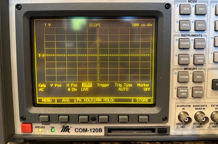 Used IFR COM-120B Communications Service Monitor w/ CASE &CHARGERS
