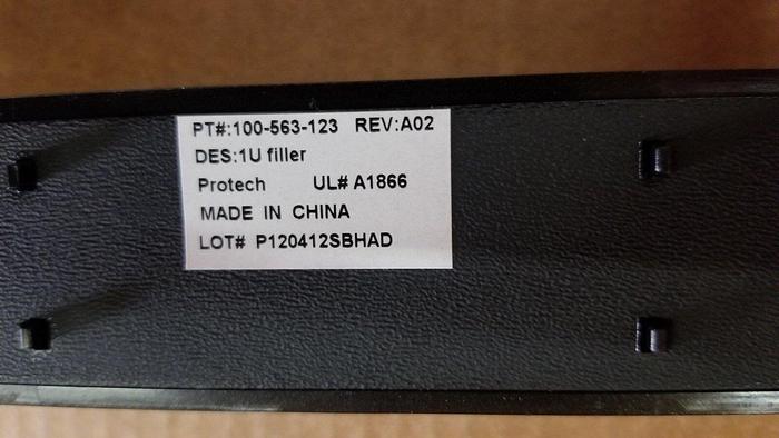 Used EMC 100-563-123  1U Filler Panel