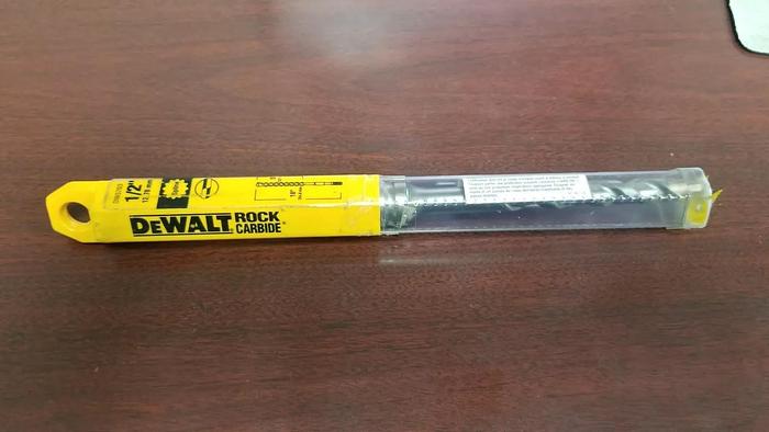 Used DeWalt DW5703 1/2" Carbide Spline Drive Hammer Drill Bit NEW!!