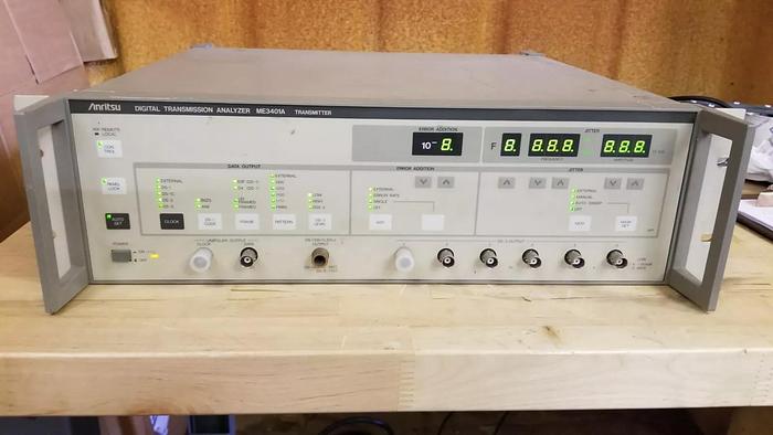 Used Anritsu ME3401A Digital Transmission Analyzer powers UP!