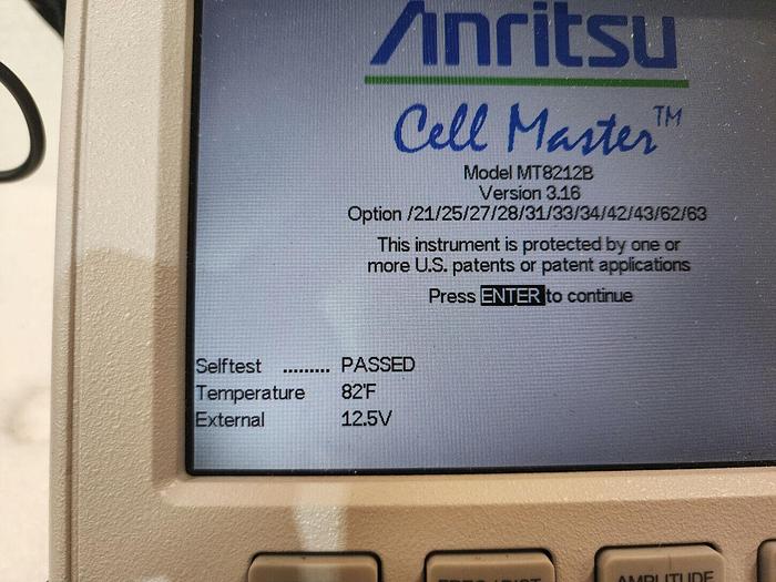 Used Anritsu MT8212B SiteMaster Many Options Unit #6