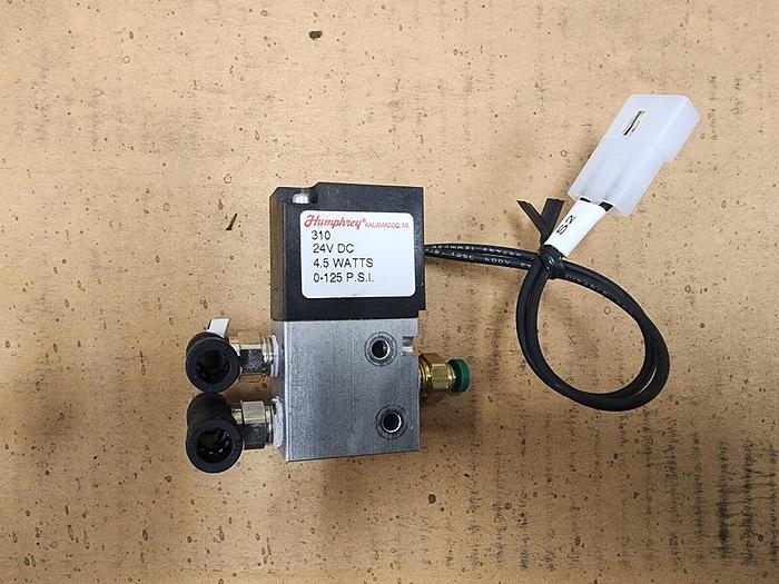 Used Humphrey 310 24VDC 4.5W 0-125PSI Solenoid Valve