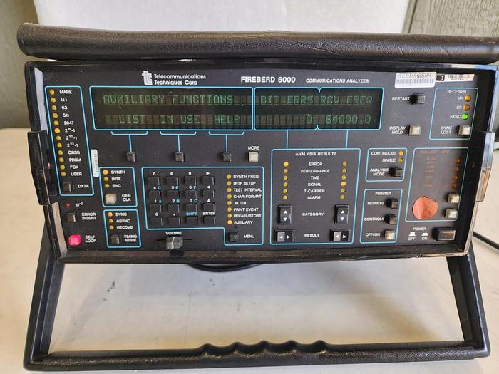 Used TTC FIREBERD 6000 Communications Analyzer Unit #5