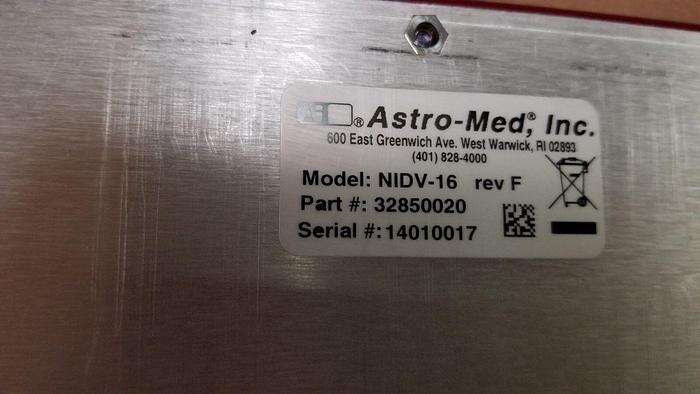 Used Astro-Med NIDV-16 Module