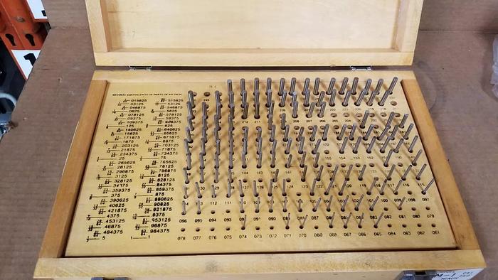 Used MEYER M-1 .061/.250 MINUS Pin Gage Set
