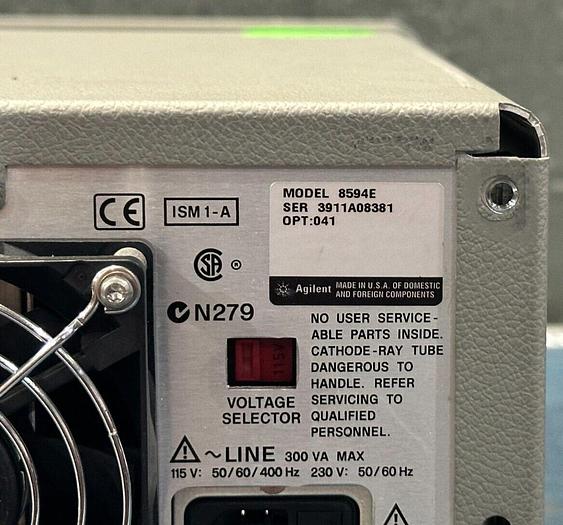Used HP Agilent 8594E Spectrum Analyzer HPIB *Guaranteed*