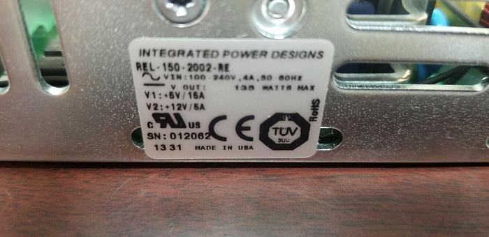 Used Integrated Power Designs REL-150-2002-RE Power Supply GOOD!!