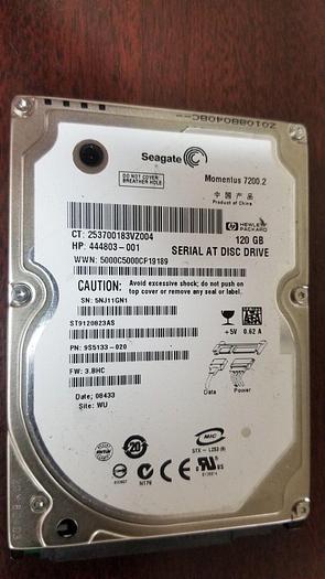 Used Seagate ST9120823AS 120GB 2.5" SATA Drive