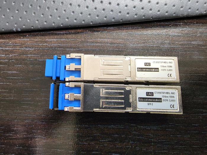 Used RAD Networks CT-0155TSP-MB5L-RAD SFP Modules Lot of 2