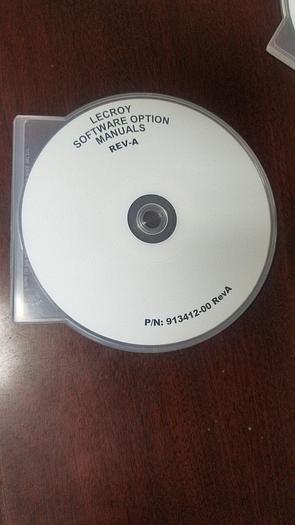 Used LeCroy 913412-00 Rev.A Software Option Manuals on CD