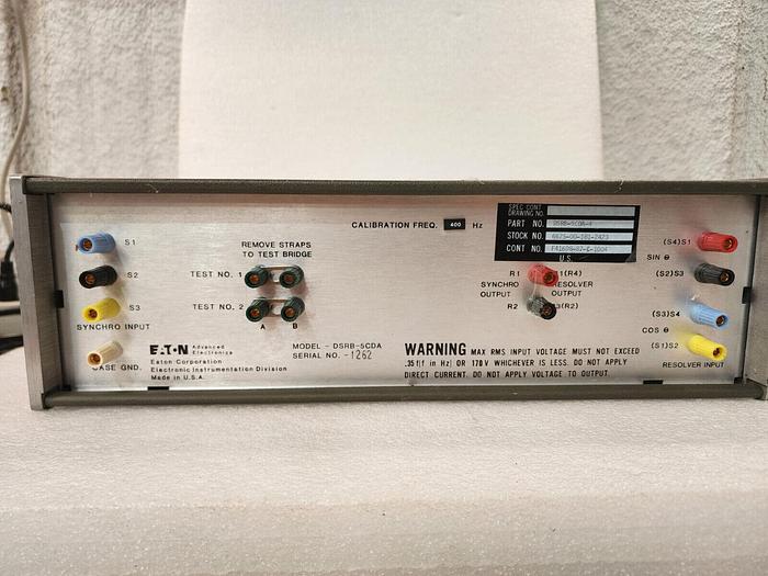 Used EATON DSRB-5CDA-4 Decade Synchro/Resolver Bridge