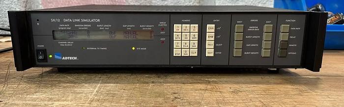Used Adtech SX/12 Data Link Simulator PASSES SELF TEST! V.35 Interface Module