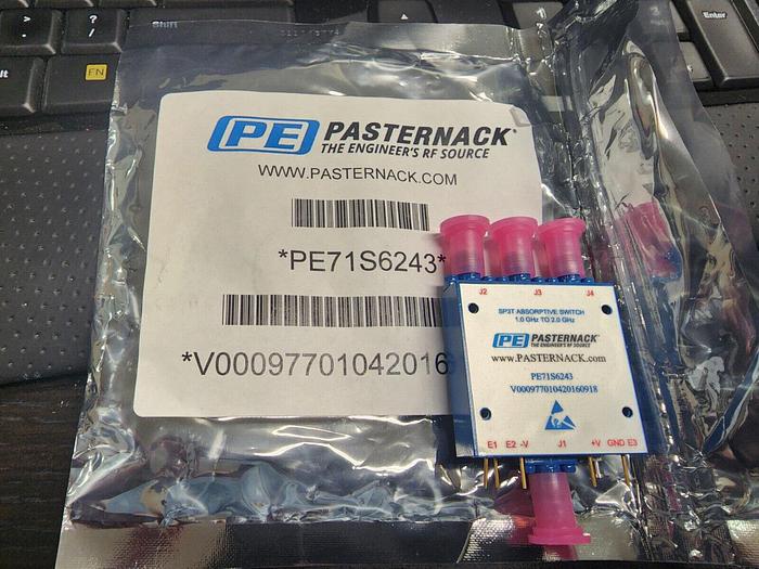 Pasternack PE71S6243 SP3T Absorbtive Switch 1.0-2.0GHz NEW!!