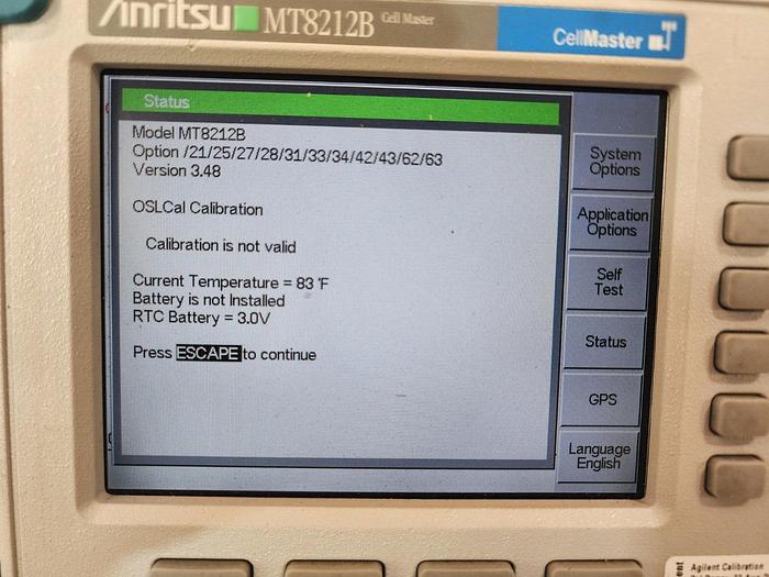 Used Anritsu MT8212B SiteMaster Many Options Unit #10
