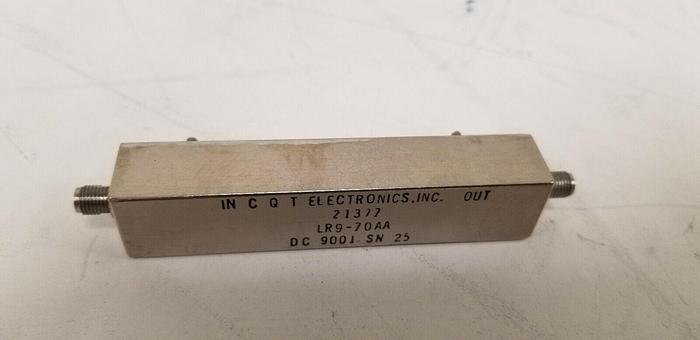 Used CQT Electronics LR9-70AA Band Pass Filter