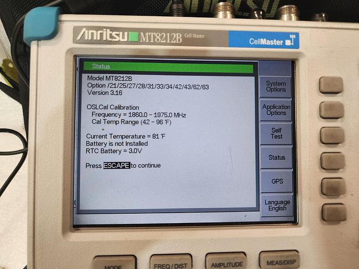 Used Anritsu MT8212B SiteMaster Many Options Unit #14