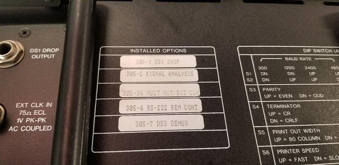 Used TTC 305 DS3 Analyzer Unit A
