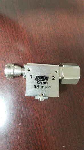 Used DITOM Microwave DF6340 microwave isolator Type N Connections