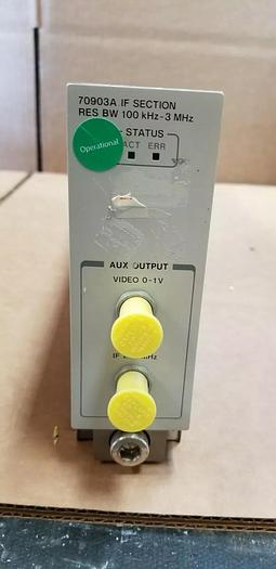 Used HP 70903A IF Section 100kHz-3MHz Tested Good Unit #4