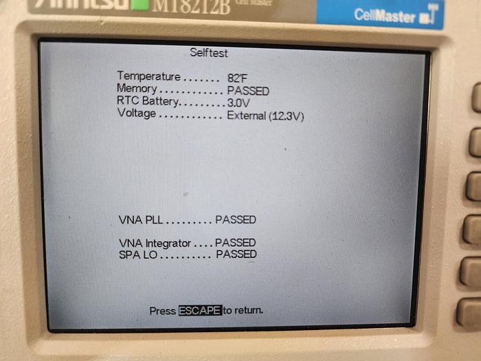 Used Anritsu MT8212B SiteMaster Many Options Unit #10