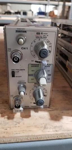Used Tektronix 7A18 Dual Trace Amplifier Plug In Unit #8 READ!!