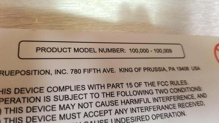 Used TruePosition 100000-100009 GPS Locator