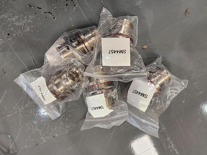 Fairview Microwave SM4457 4.1/9.5-F to 4.1/9.5-F Bulkhead Adapter Lot of 5 NEW!