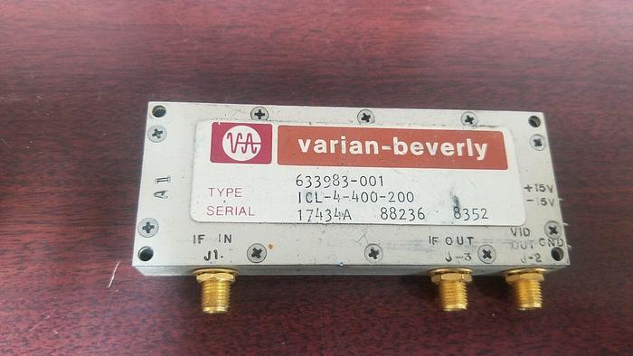 Used Varian-Beverly ICL-4-400-200 Microwave Amplifier