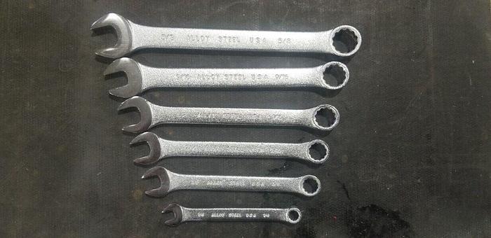 Blackhawk by Proto 6 piece SAE Combination Wrench Set  USA New/Unused Set #5