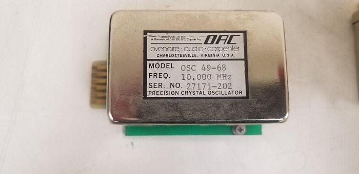 Used Ovenaire OSC49-68 10.000MHz Precision Crystal Oscillator