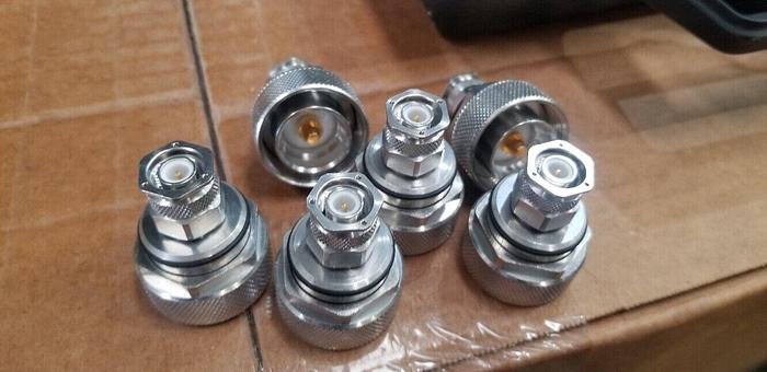 Used PIM Adapters TNC Male to DIN Male Lot of 6