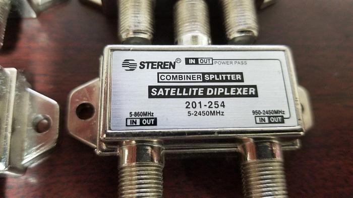 Used STEREN 201-254 Combiner/Splitter Satellite Diplexer 5-2450MHZ Lot of 16
