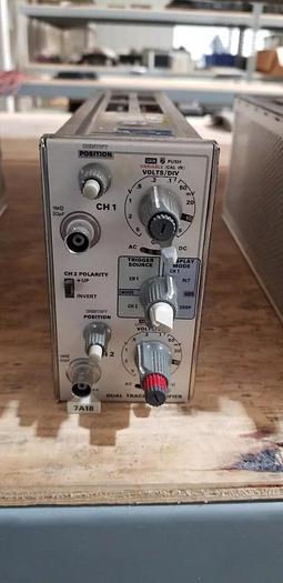 Used Tektronix 7A18 Dual Trace Amplifier Plug In Unit #10 READ!!
