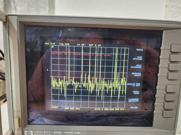 Used HP/Agilent 8753C Network Analyzer 300kHz-3GHz 50 Ohm Option 010