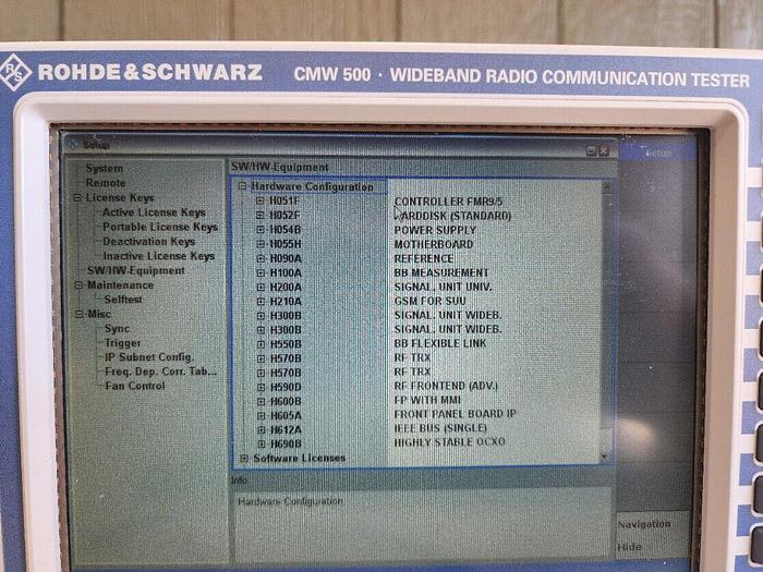 Used Rohde & Schwarz CMW500 Wideband Radio Communication Tester Unit #2