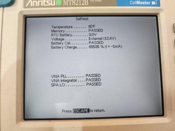 Used Anritsu MT8212B SiteMaster Many Options Unit #12