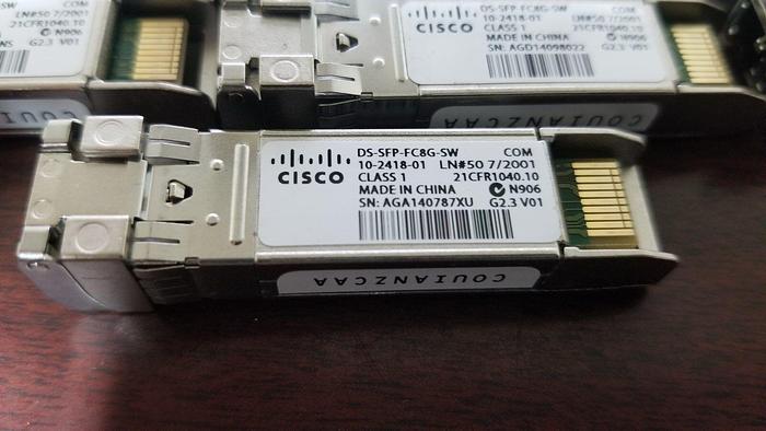 Used CISCO DS-SFP-FC8G-SW  SFP Modules Lot of 81