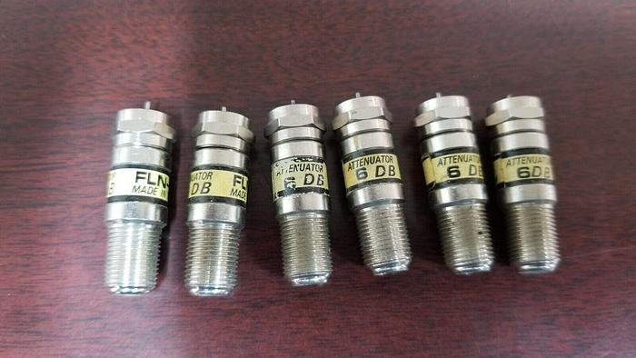 Used TONER FLN-6 Attenuator 75 Ohm 6dB Lot of 6