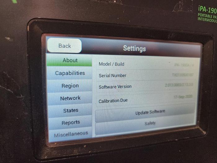 Used KAELUS IPA-1900A Portable PIM Tester Unit #9