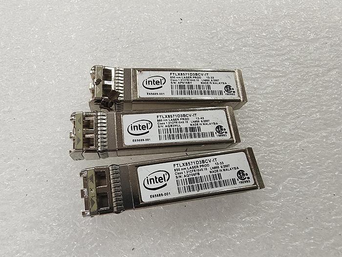 Used INTEL FTLX8571D3BCV-IT SFP Module Lot of 3