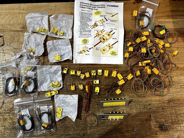 Used Lot of 55 Thermocouples *misc manufactuerer*