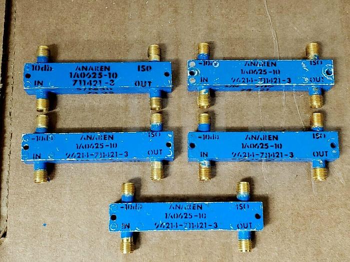 Used Anaren 1A0625-10 Hybrid Coupler Lot of 5 10dB READ!!